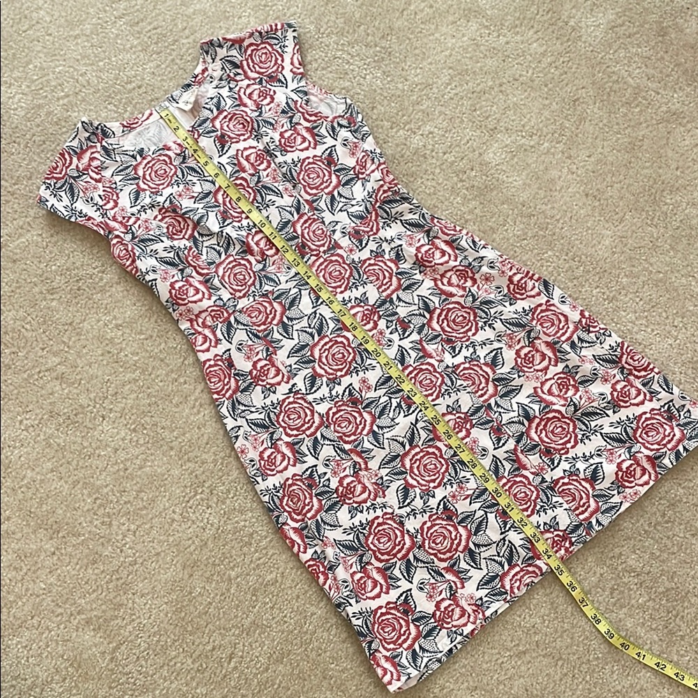 Mata Traders Pink A-line Midi Dress Sleeveless Crew Neck - Picture 5 of 10